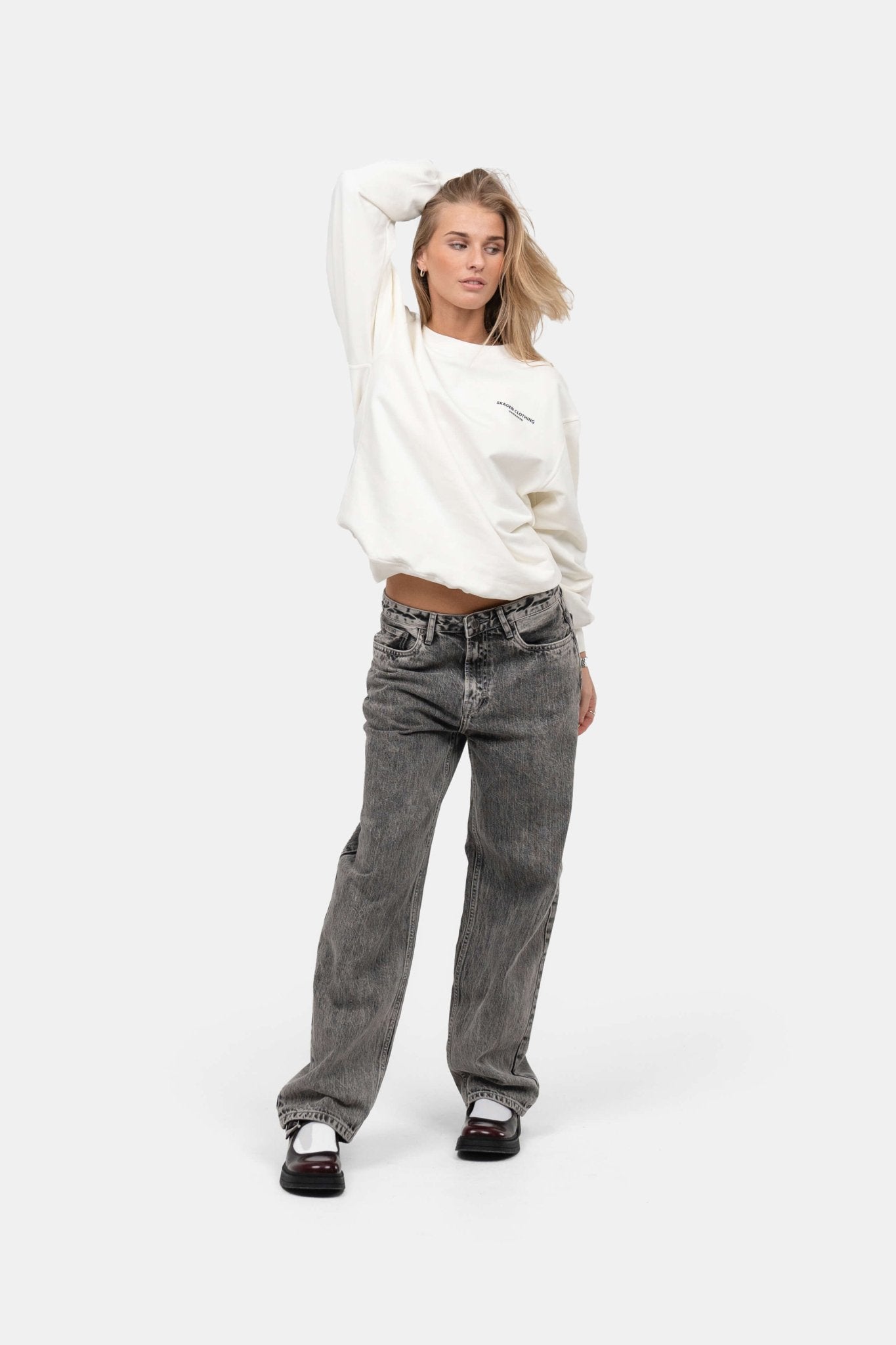 UNMARKED Sweatshirt Hvid | Skagen-clothing.dk